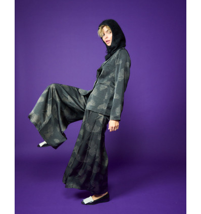 Stem Skirt Trouser Black