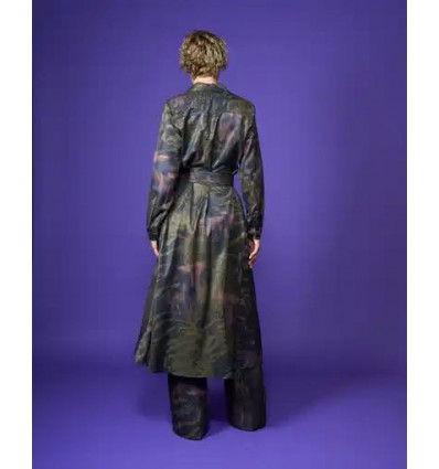 Mold Long Shirt Dress Green
