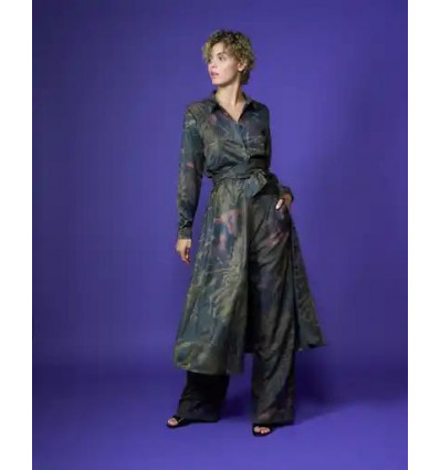 Mold Long Shirt Dress Green