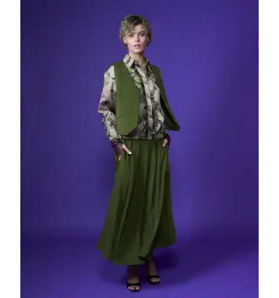 Easy Stretch Skirt Olive 2