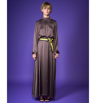 Viscose Stretch Top Brown 2