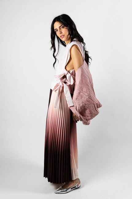 Plisse Skirt Skirt Pink