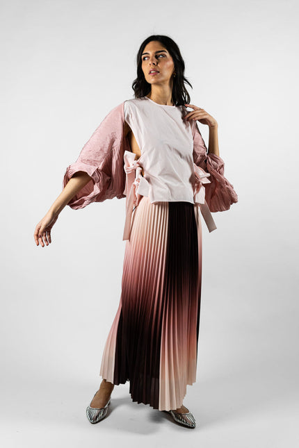Plisse Skirt Skirt Pink