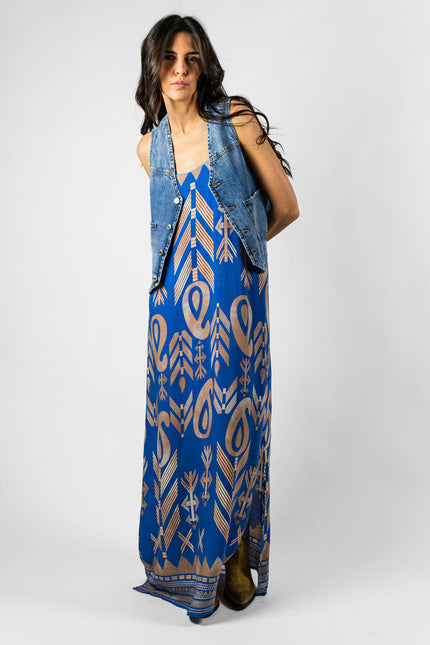Santorini Longdress Bluette