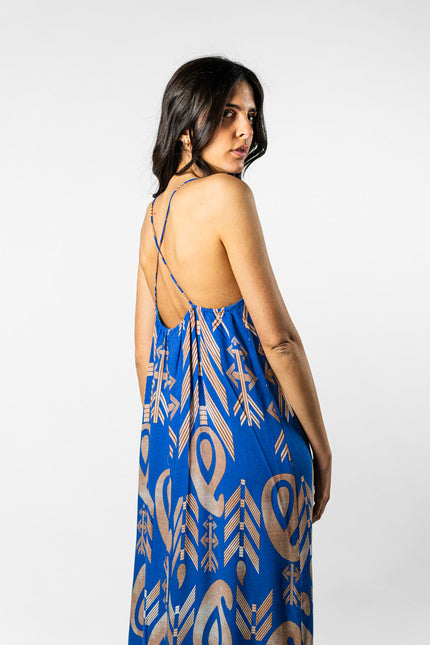 Santorini Longdress Bluette