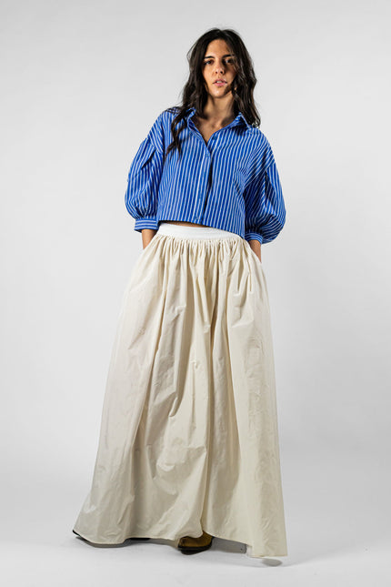 Solid Stripes Shirt Blue