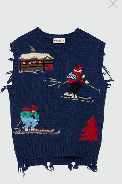 Alpine West W Distressed Intarsia