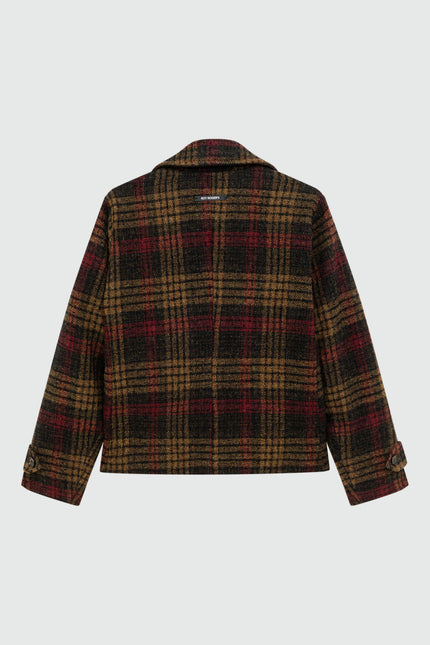 Peacoat Check Burgundy