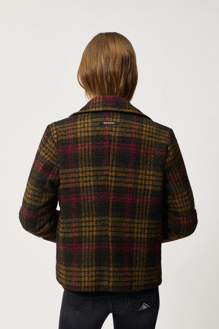 Peacoat Check Burgundy
